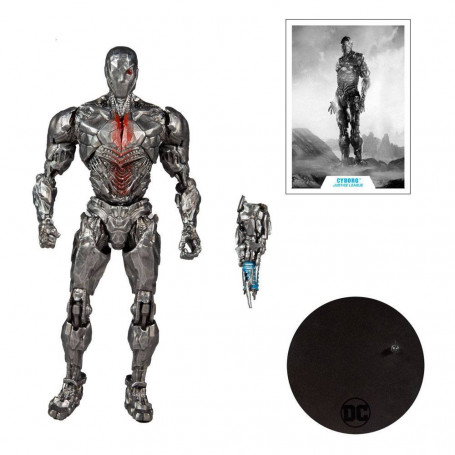 Mc Farlane DC Comics - Cyborg versione casco Justice League The Snyder Cut 1/12