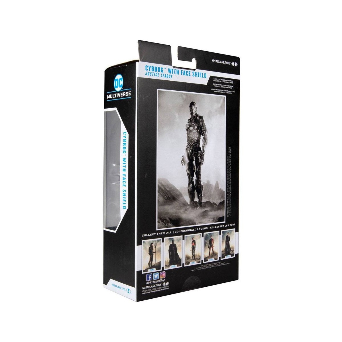 Mc Farlane DC Comics - Cyborg versione casco Justice League The Snyder Cut 1/12