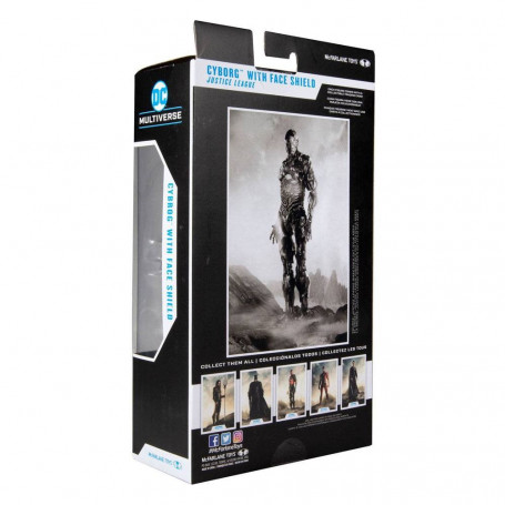 Mc Farlane DC Comics - Cyborg versione casco Justice League The Snyder Cut 1/12