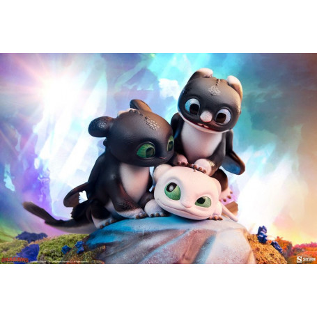 Statuetta Sideshow Dragons 3 Arrow, Pirouette e Vifagile - Il mondo nascosto