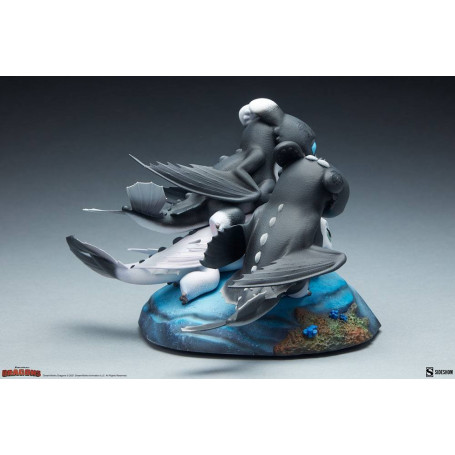 Statuetta Sideshow Dragons 3 Arrow, Pirouette e Vifagile - Il mondo nascosto