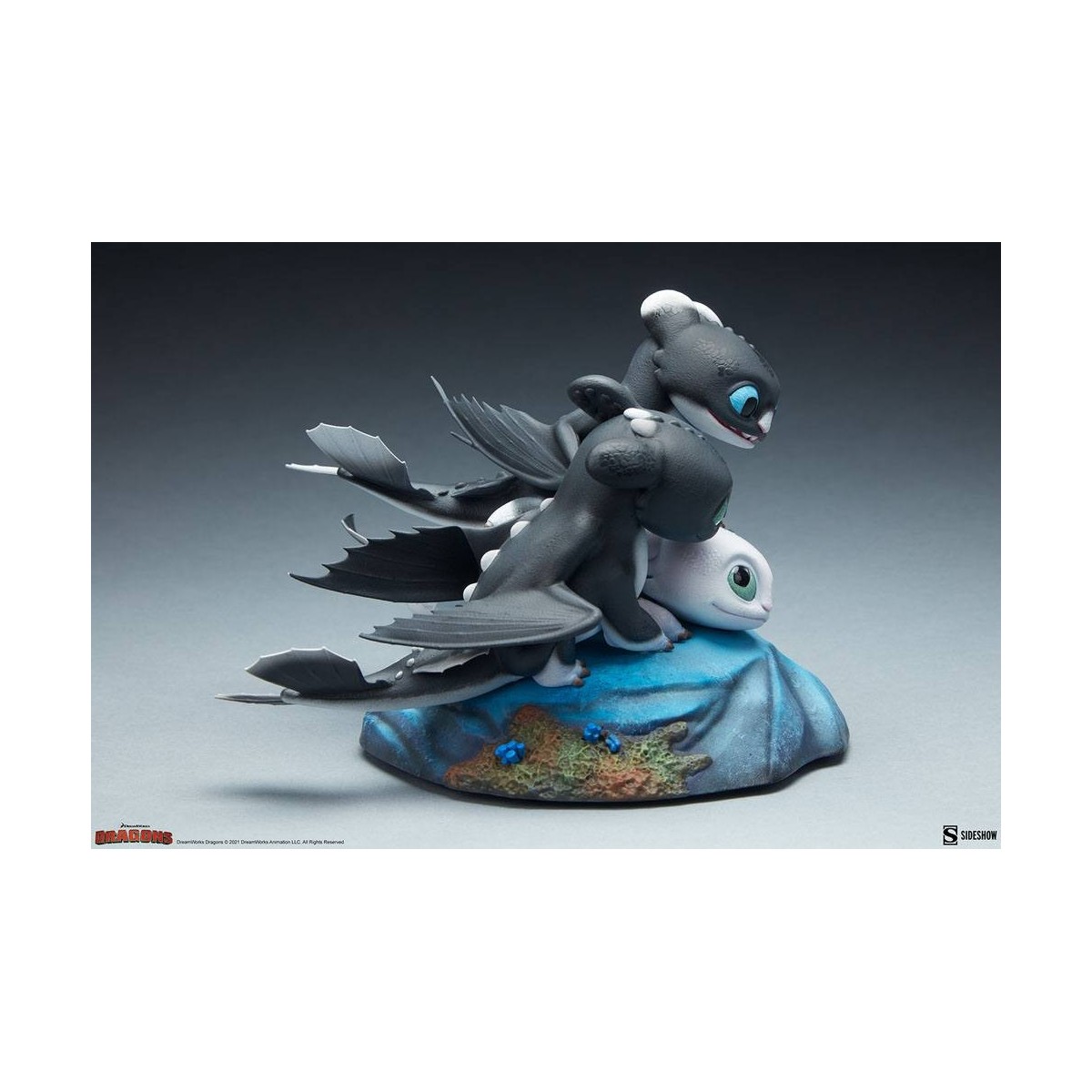 Statuetta Sideshow Dragons 3 Arrow, Pirouette e Vifagile - Il mondo nascosto