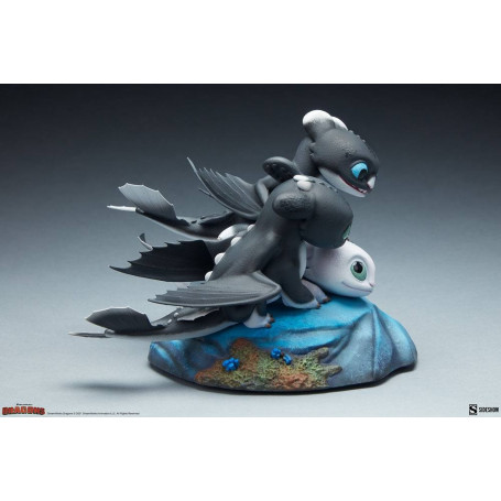 Statuetta Sideshow Dragons 3 Arrow, Pirouette e Vifagile - Il mondo nascosto