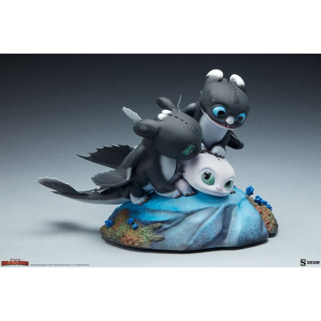 Statuetta Sideshow Dragons 3 Arrow, Pirouette e Vifagile - Il mondo nascosto