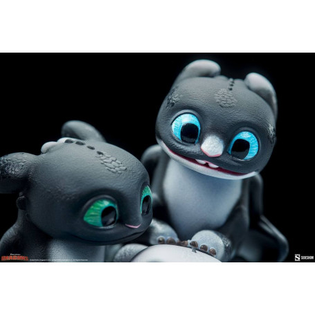 Statuetta Sideshow Dragons 3 Arrow, Pirouette e Vifagile - Il mondo nascosto