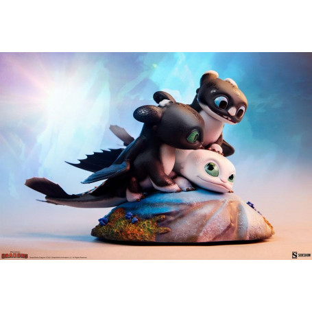 Statuetta Sideshow Dragons 3 Arrow, Pirouette e Vifagile - Il mondo nascosto