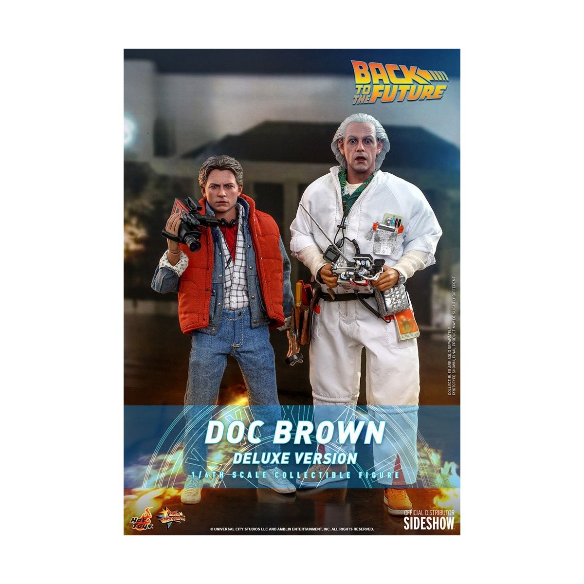 Hot Toys Back to the Future Doc Brown Deluxe Version 1/6