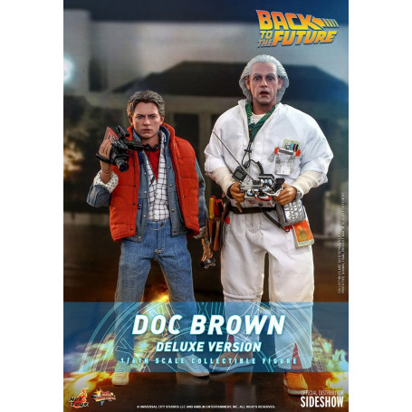 Hot Toys Back to the Future Doc Brown Deluxe Version 1/6
