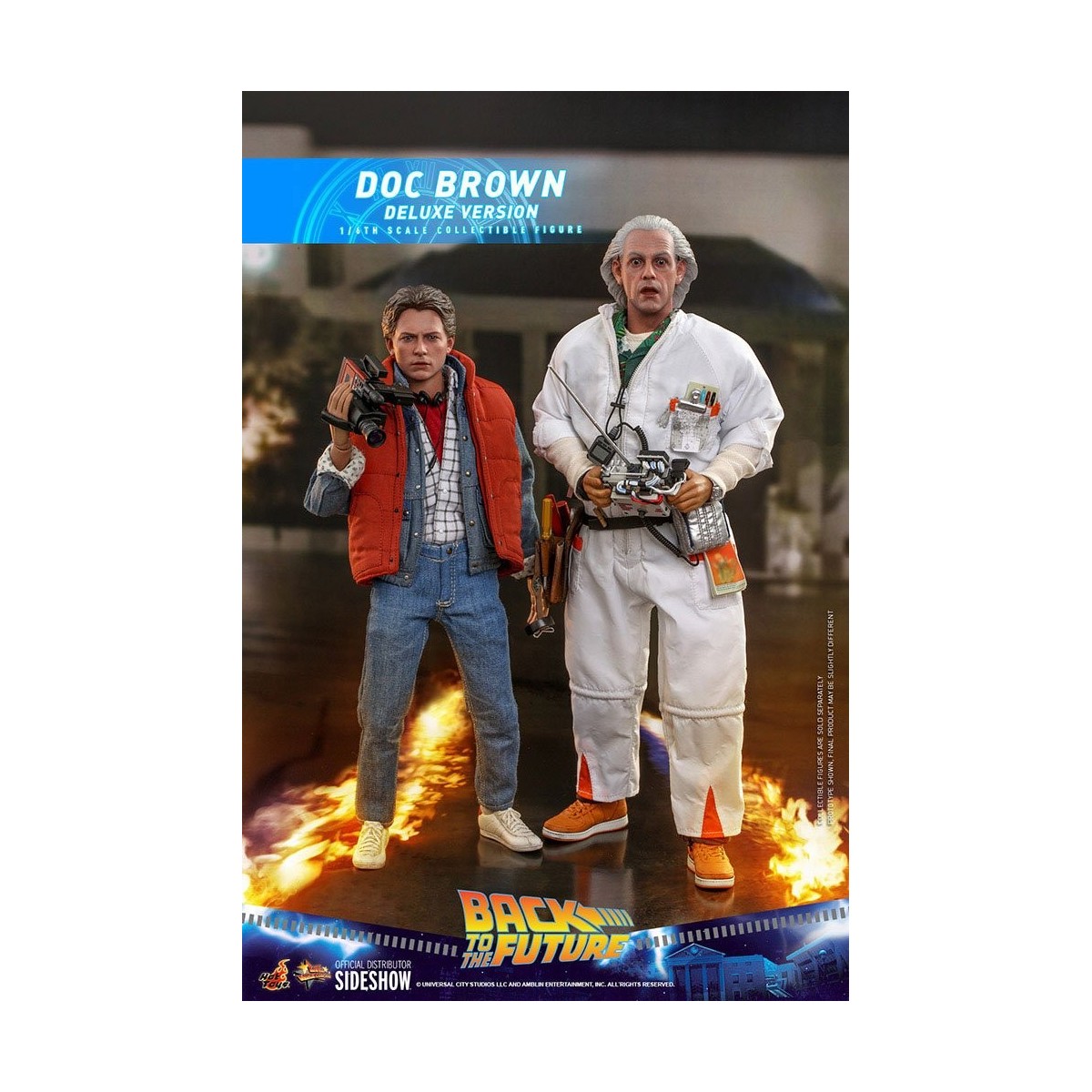 Hot Toys Back to the Future Doc Brown Deluxe Version 1/6