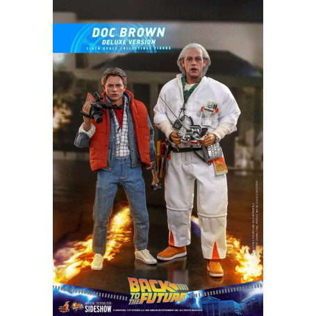 Hot Toys Back to the Future Doc Brown Deluxe Version 1/6