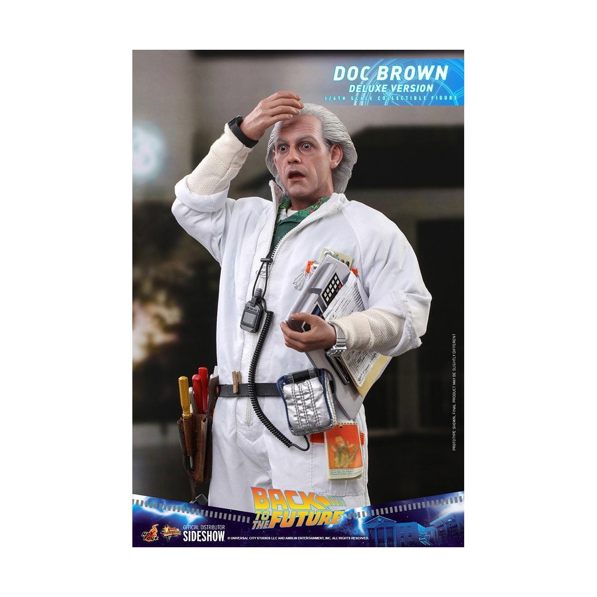 Hot Toys Back to the Future Doc Brown Deluxe Version 1/6