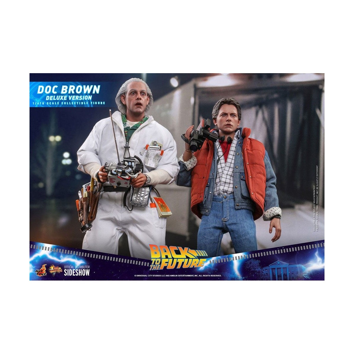 Hot Toys Back to the Future Doc Brown Deluxe Version 1/6