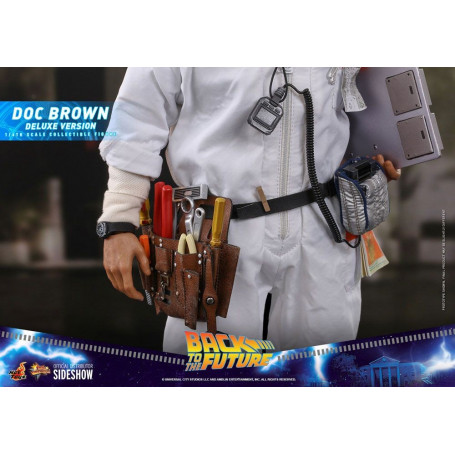 Hot Toys Back to the Future Doc Brown Deluxe Version 1/6