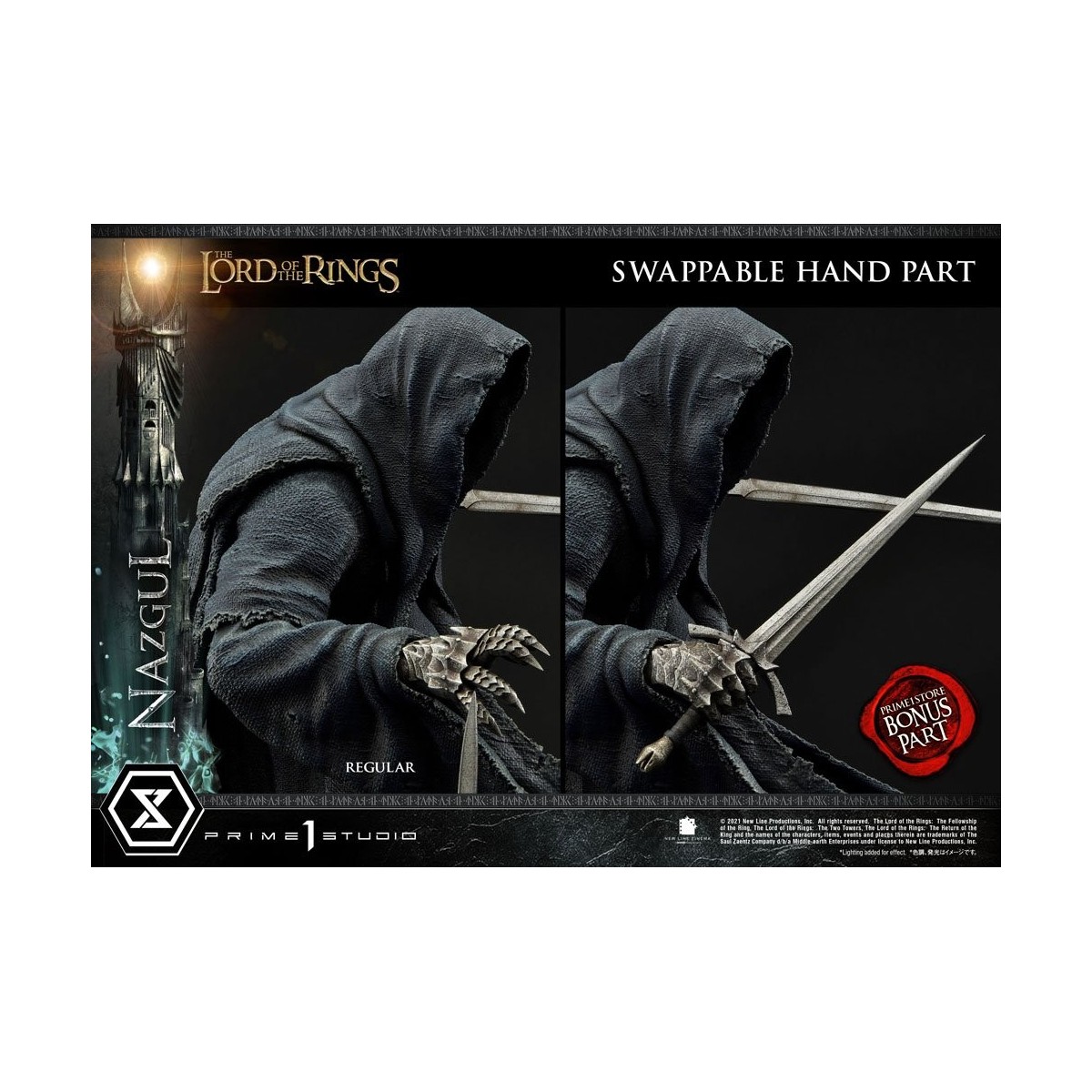 Prime 1 Studio - Nazgul Versione Bonus 1/4 - LOTR - Il Signore degli Anelli