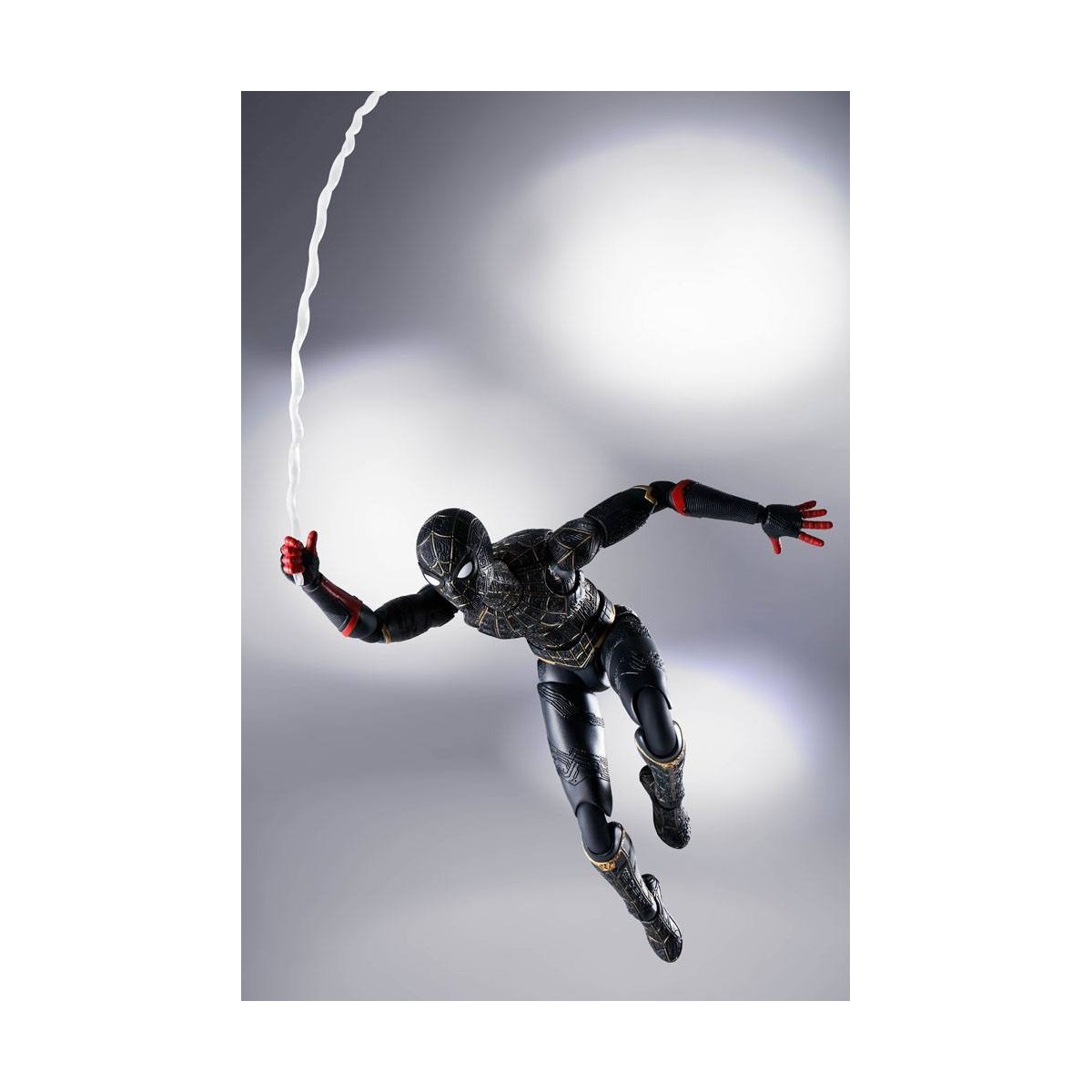 Tamashii - Marvel - Spider-Man tuta nera e oro (set speciale) - No Way Home - SH Figuarts SHF