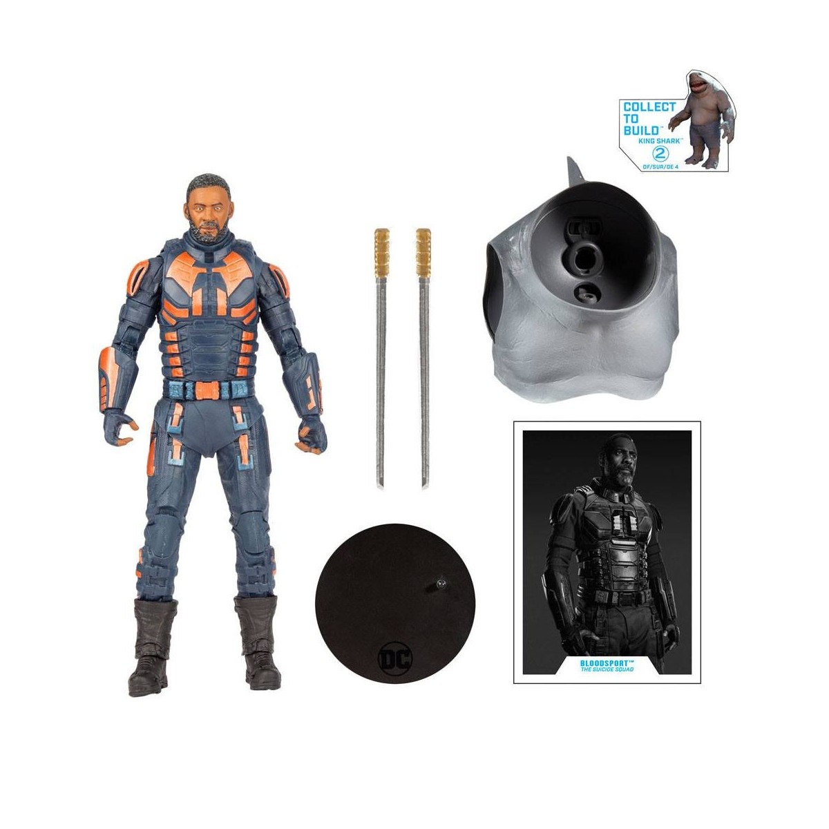 Mc Farlane DC Multiverse Bloodsport (Unmasked) - Build A - The Suicide Squad