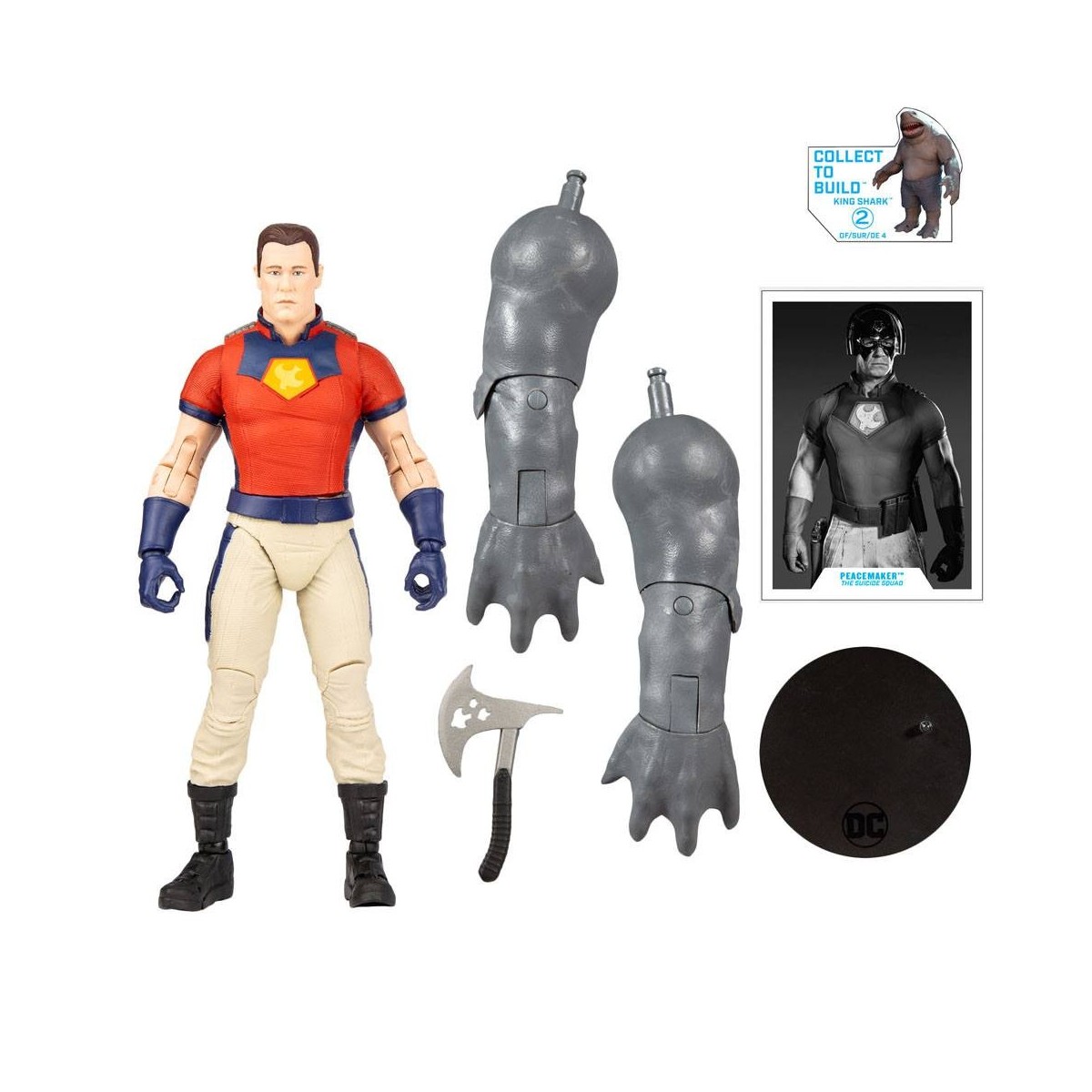 Mc Farlane DC Multiverse Peace Maker (Unmasked) - Build A - The Suicide Squad