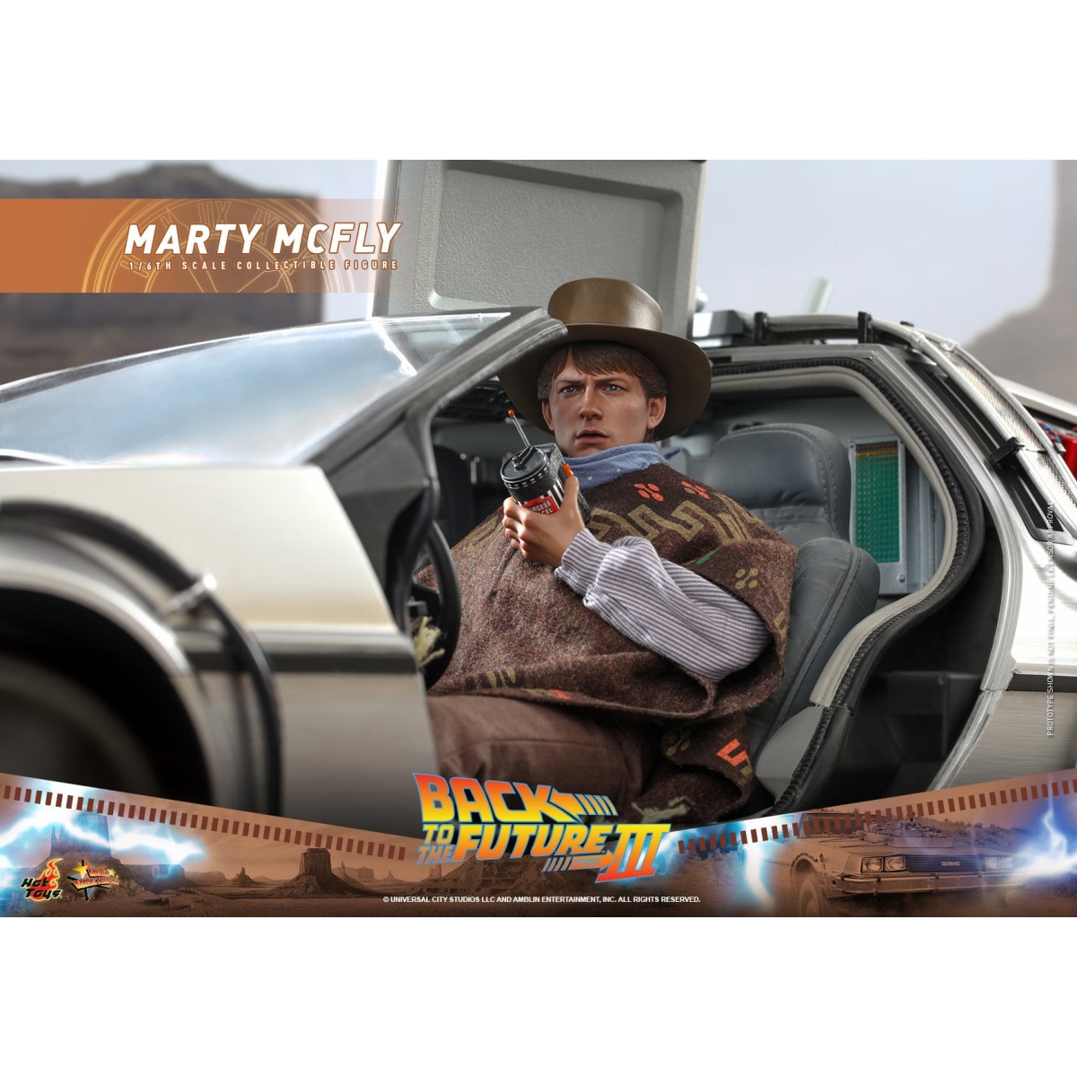 Hot Toys Back to the Future 3 - Marty McFly Movie masterpiece 1/6
