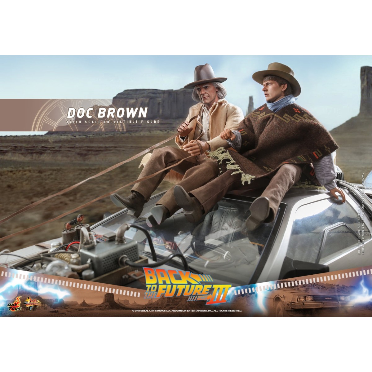 Hot Toys Back to the Future 3 - Doc Brown Movie masterpiece 1/6