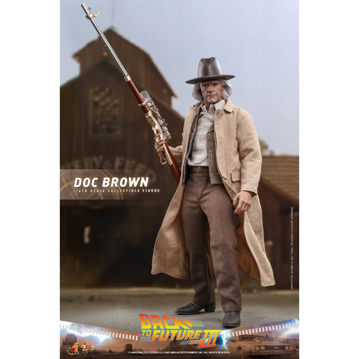 Hot Toys Back to the Future 3 - Doc Brown Movie masterpiece 1/6