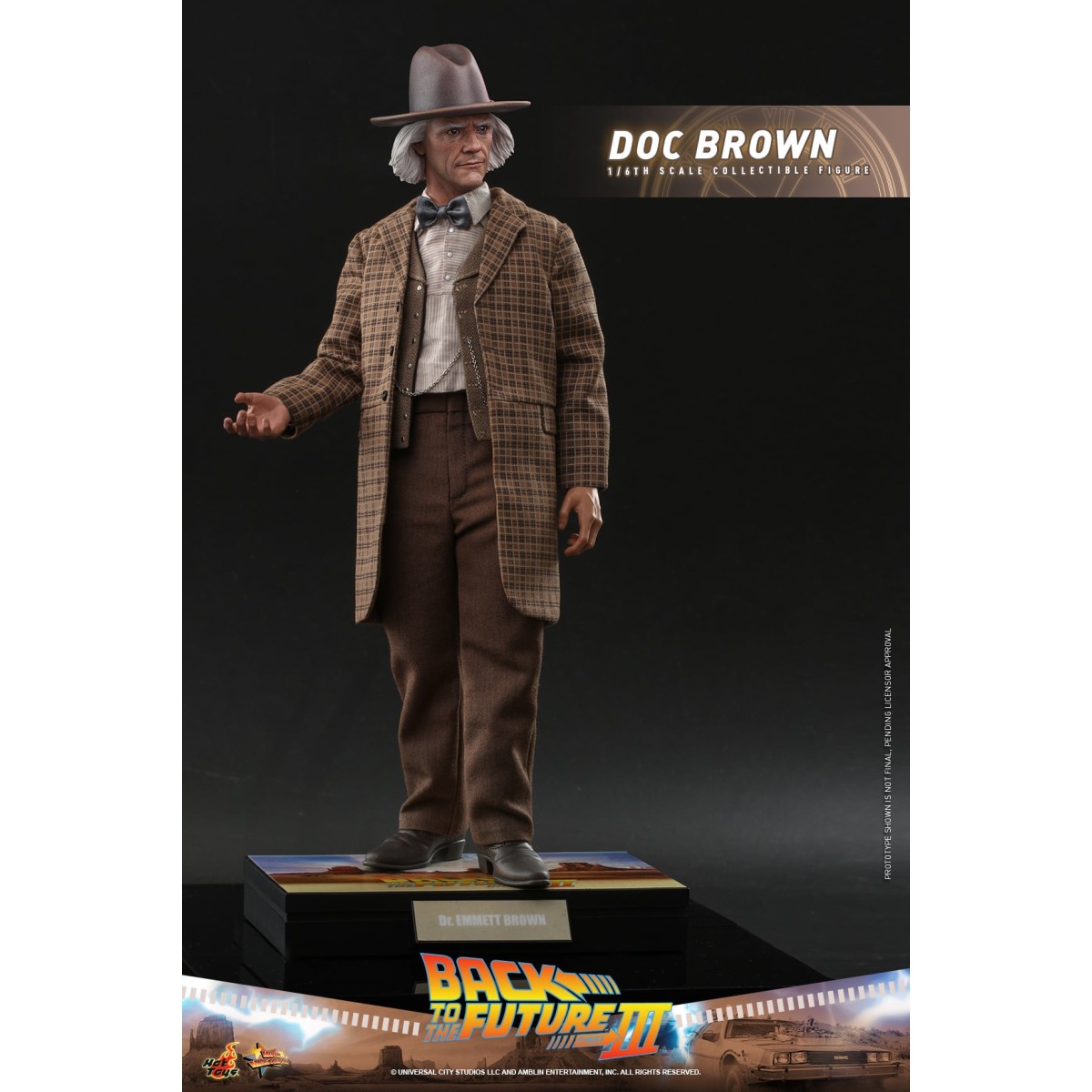 Hot Toys Back to the Future 3 - Doc Brown Movie masterpiece 1/6