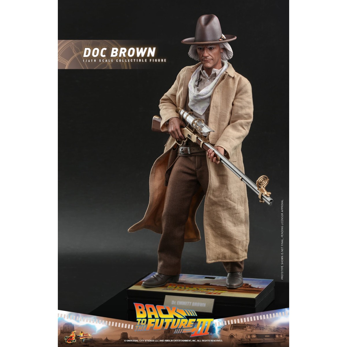 Hot Toys Back to the Future 3 - Doc Brown Movie masterpiece 1/6