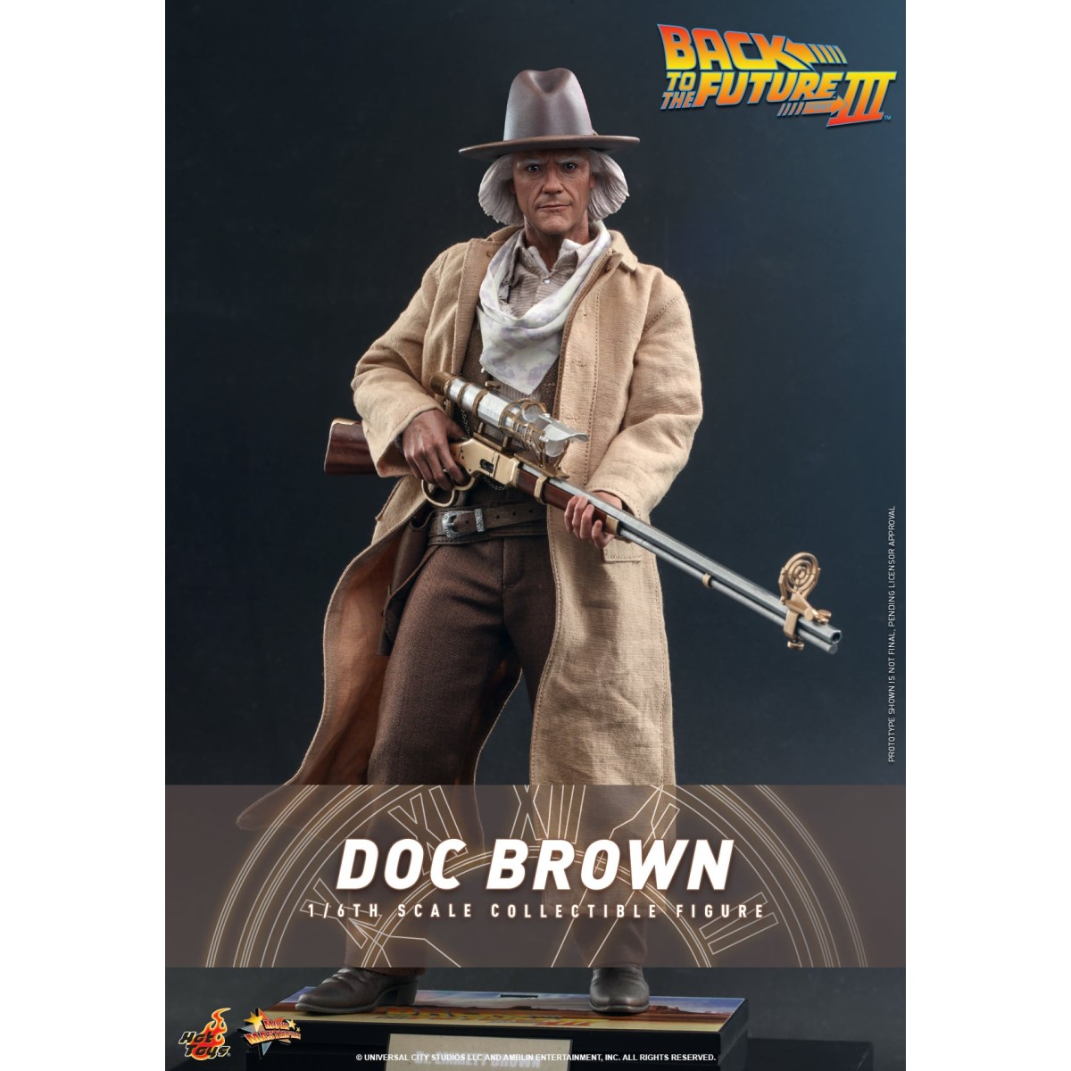 Hot Toys Back to the Future 3 - Doc Brown Movie masterpiece 1/6