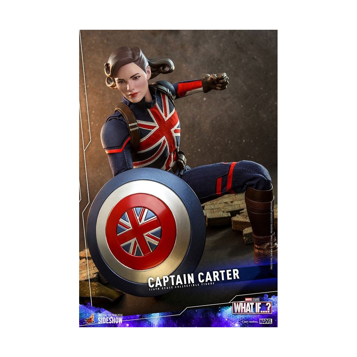 Hot Toys Movie Masterpiece - What If...?  Capitano Carter figura d'azione 1/6