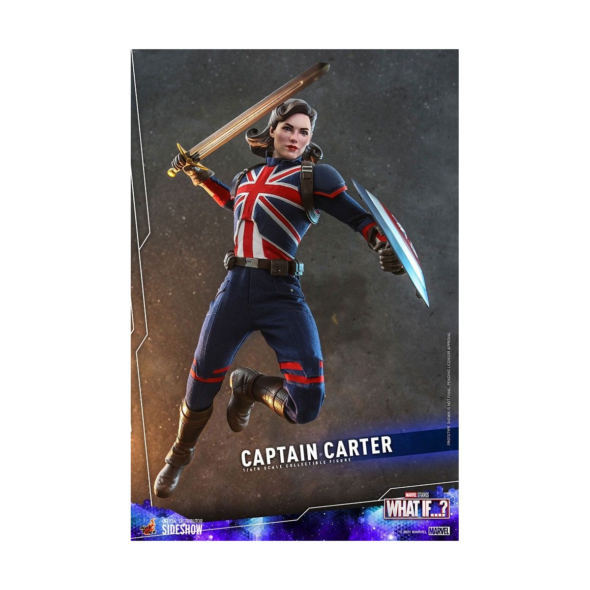 Hot Toys Movie Masterpiece - What If...?  Capitano Carter figura d'azione 1/6