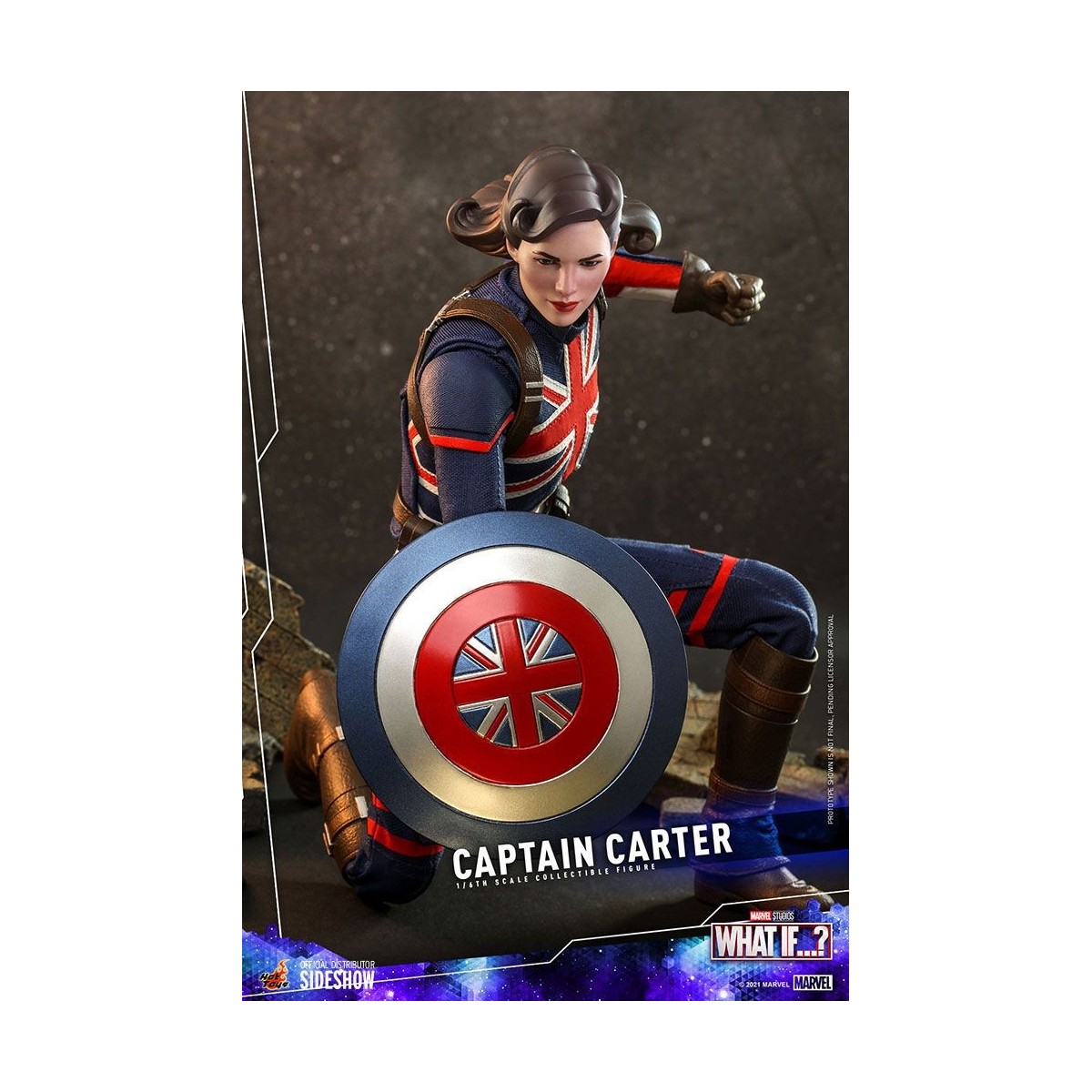 Hot Toys Movie Masterpiece - What If...?  Capitano Carter figura d'azione 1/6