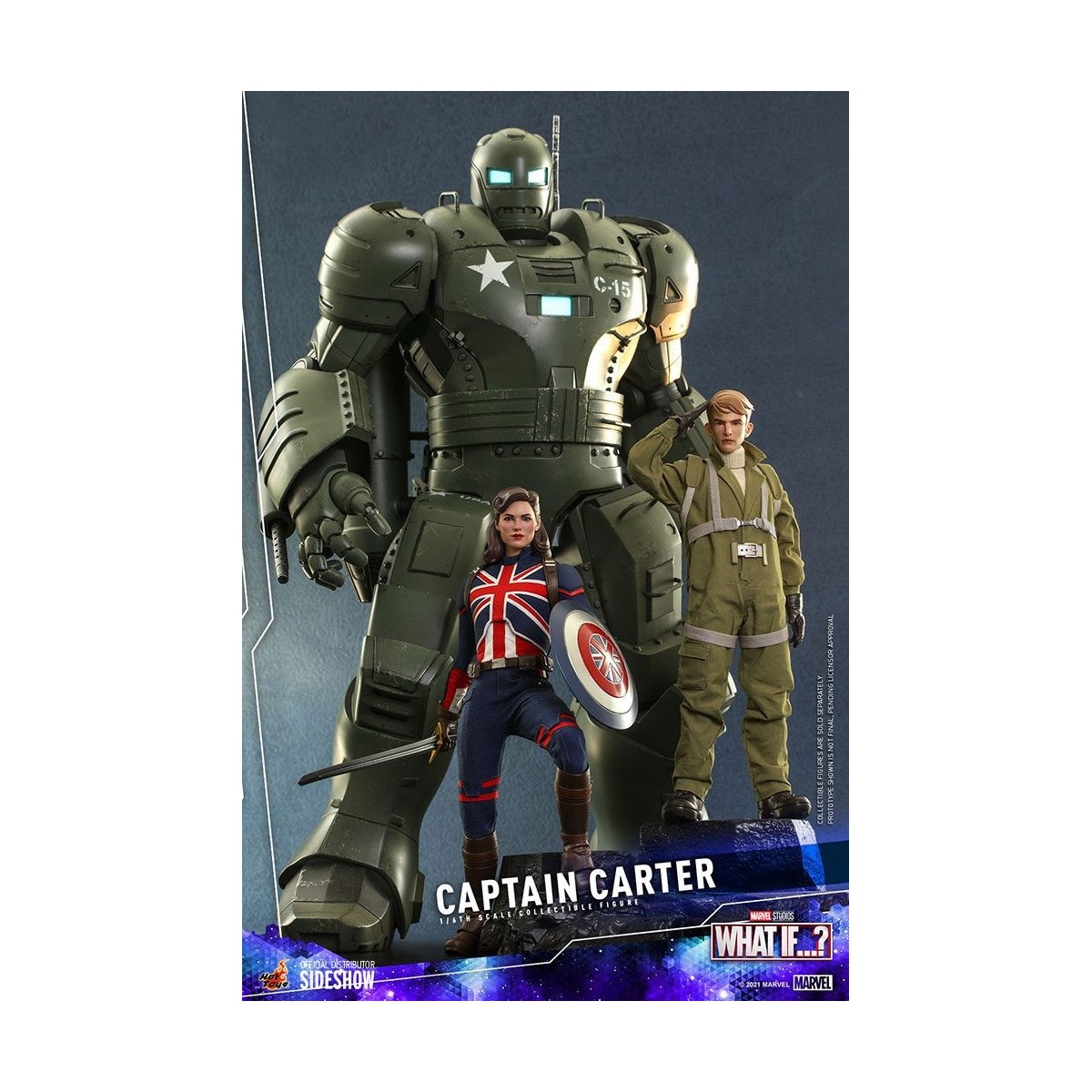 Hot Toys Movie Masterpiece - What If...?  Capitano Carter figura d'azione 1/6
