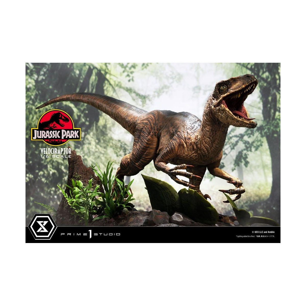 Prime 1 Studio - Velociraptor Attack - Jurassic Park 1/6 - Collezione Legacy Museum