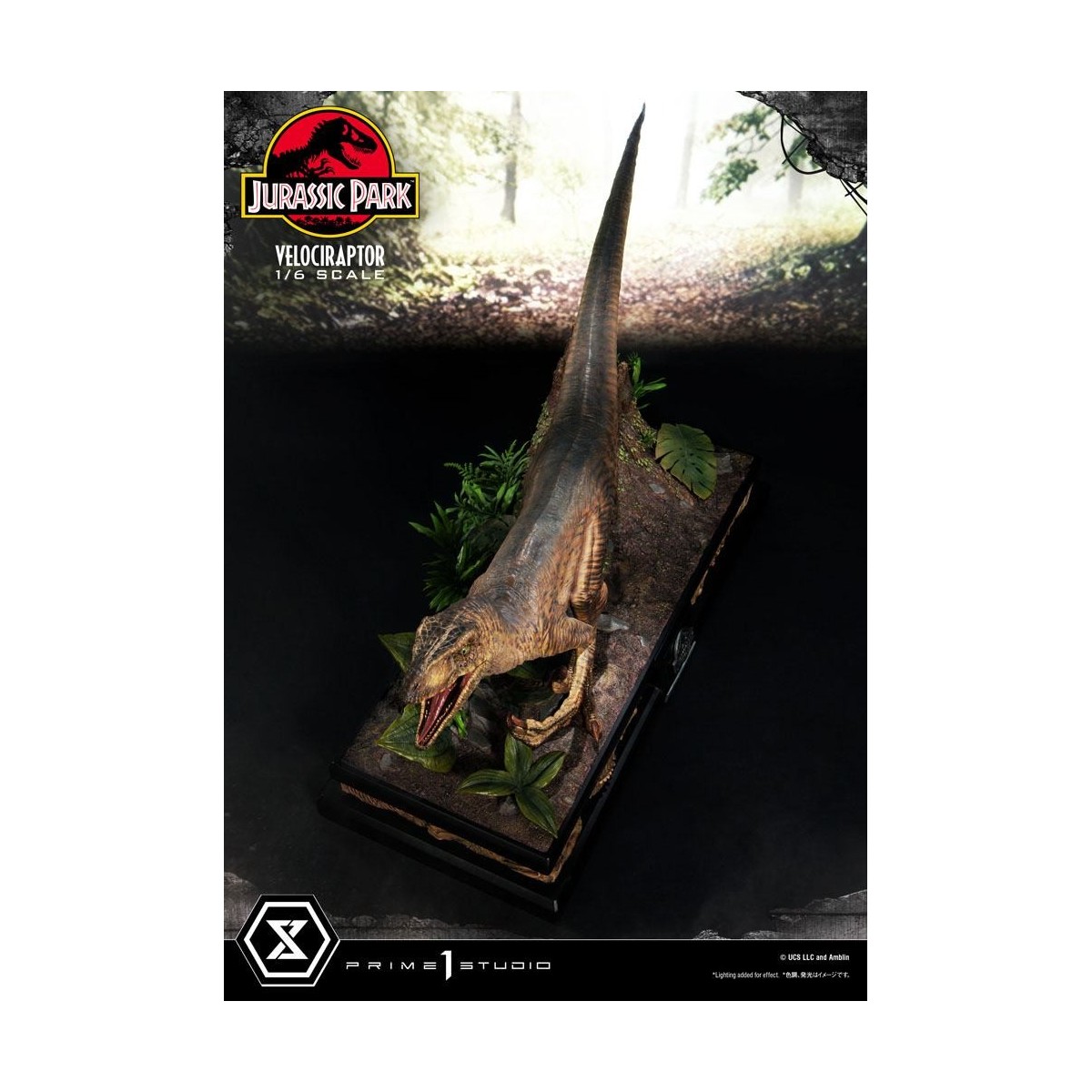 Prime 1 Studio - Velociraptor Attack - Jurassic Park 1/6 - Collezione Legacy Museum