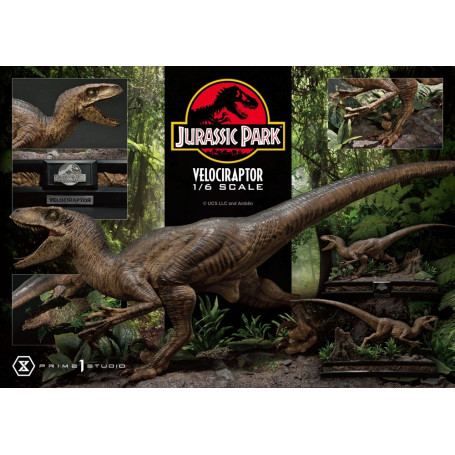 Prime 1 Studio - Velociraptor Attack - Jurassic Park 1/6 - Collezione Legacy Museum