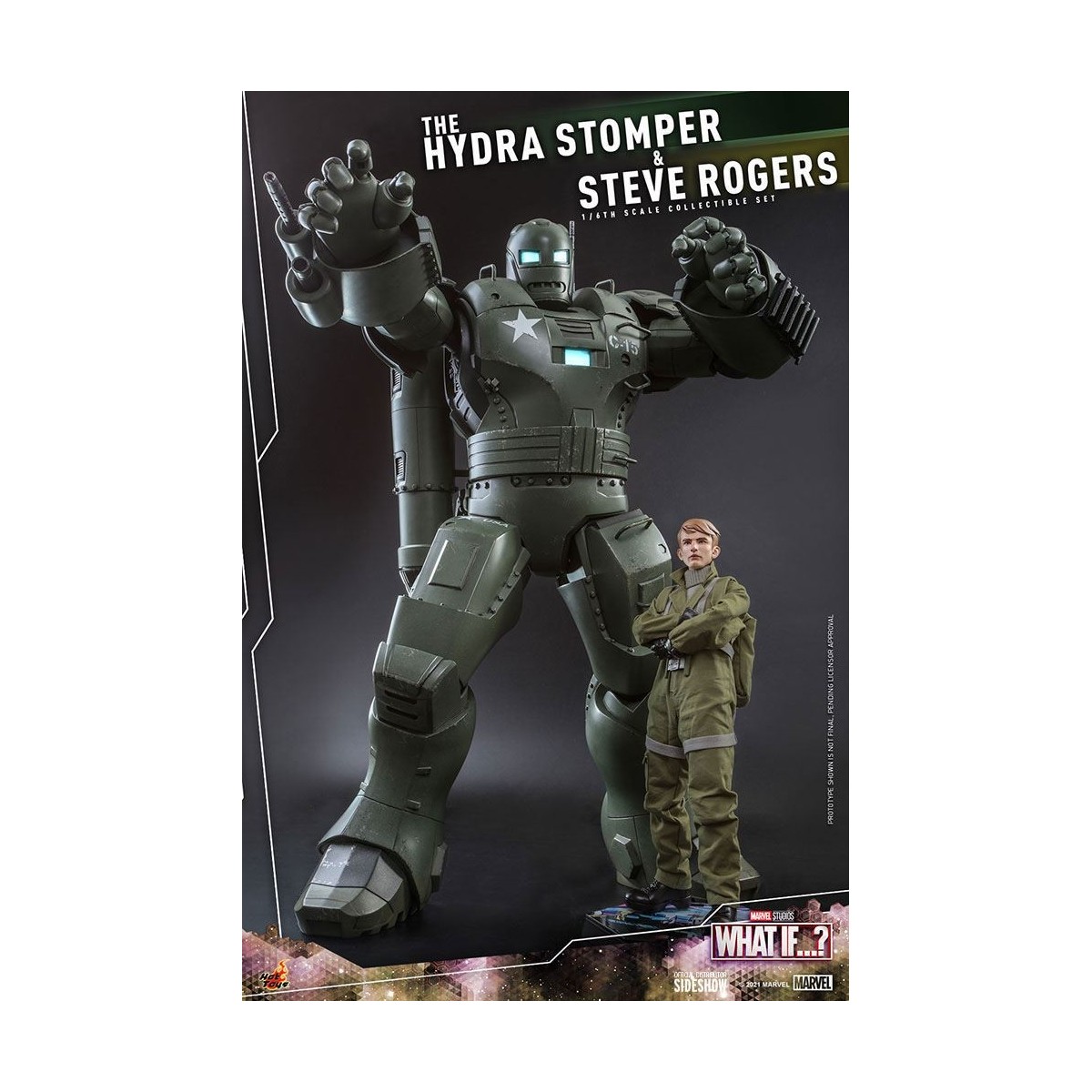 Hot Toys Movie Masterpiece - What If...? Steve Rogers e la figura d'azione Hydra Stomper 1/6