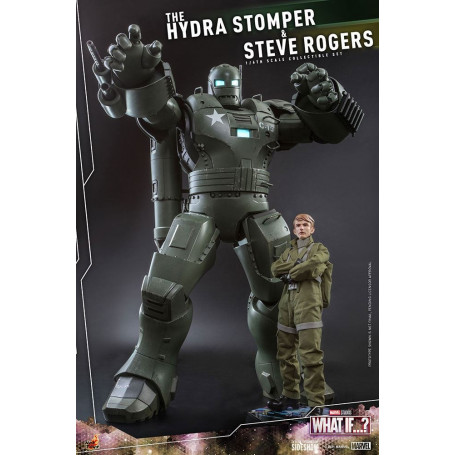 Hot Toys Movie Masterpiece - What If...? Steve Rogers e la figura d'azione Hydra Stomper 1/6
