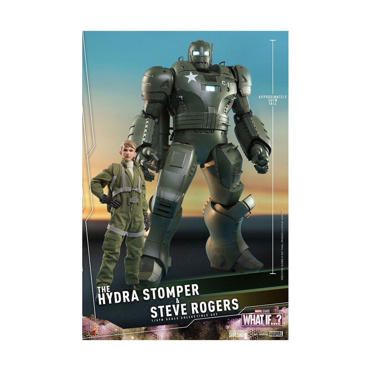 Hot Toys Movie Masterpiece - What If...? Steve Rogers e la figura d'azione Hydra Stomper 1/6