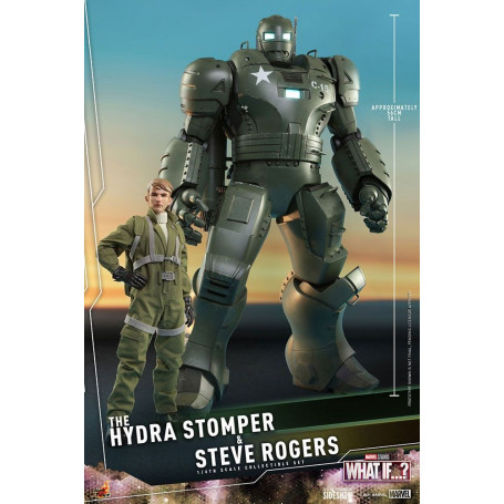 Hot Toys Movie Masterpiece - What If...? Steve Rogers e la figura d'azione Hydra Stomper 1/6