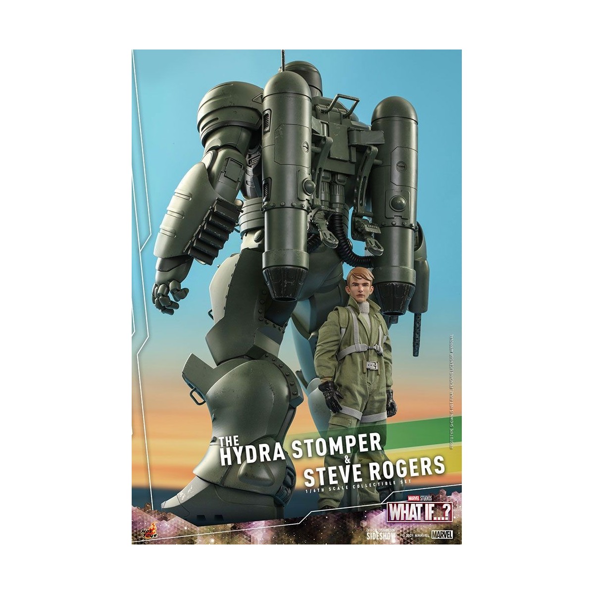 Hot Toys Movie Masterpiece - What If...? Steve Rogers e la figura d'azione Hydra Stomper 1/6