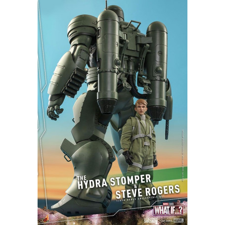 Hot Toys Movie Masterpiece - What If...? Steve Rogers e la figura d'azione Hydra Stomper 1/6