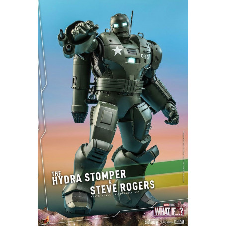 Hot Toys Movie Masterpiece - What If...? Steve Rogers e la figura d'azione Hydra Stomper 1/6