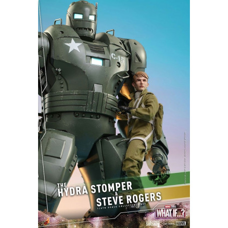 Hot Toys Movie Masterpiece - What If...? Steve Rogers e la figura d'azione Hydra Stomper 1/6