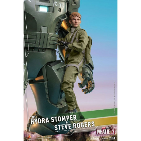 Hot Toys Movie Masterpiece - What If...? Steve Rogers e la figura d'azione Hydra Stomper 1/6