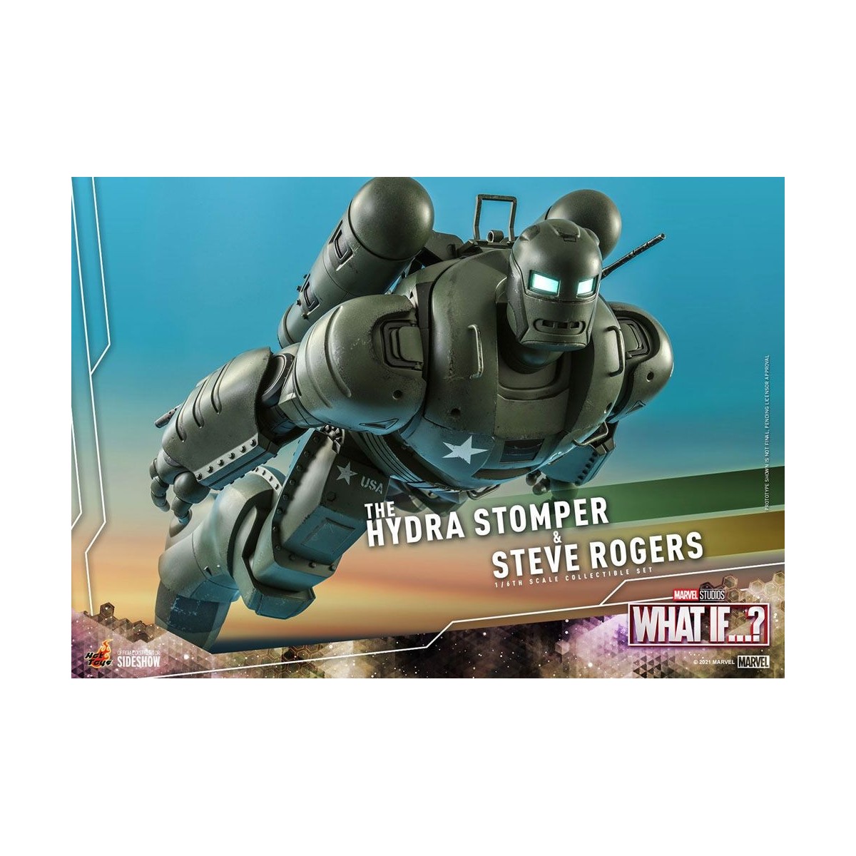 Hot Toys Movie Masterpiece - What If...? Steve Rogers e la figura d'azione Hydra Stomper 1/6