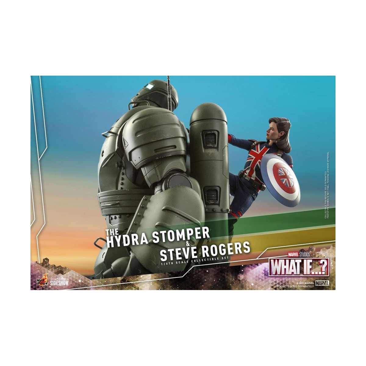 Hot Toys Movie Masterpiece - What If...? Steve Rogers e la figura d'azione Hydra Stomper 1/6