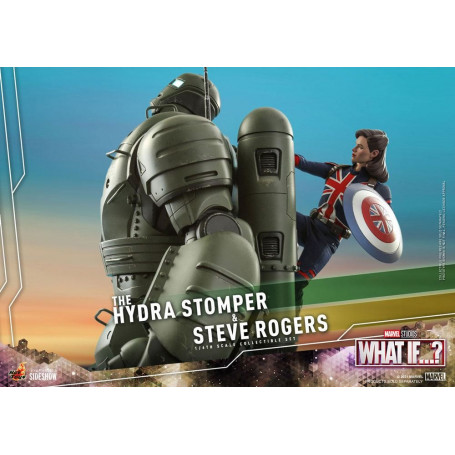 Hot Toys Movie Masterpiece - What If...? Steve Rogers e la figura d'azione Hydra Stomper 1/6