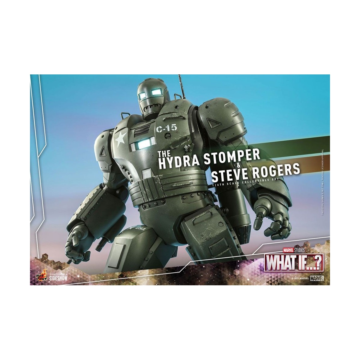 Hot Toys Movie Masterpiece - What If...? Steve Rogers e la figura d'azione Hydra Stomper 1/6