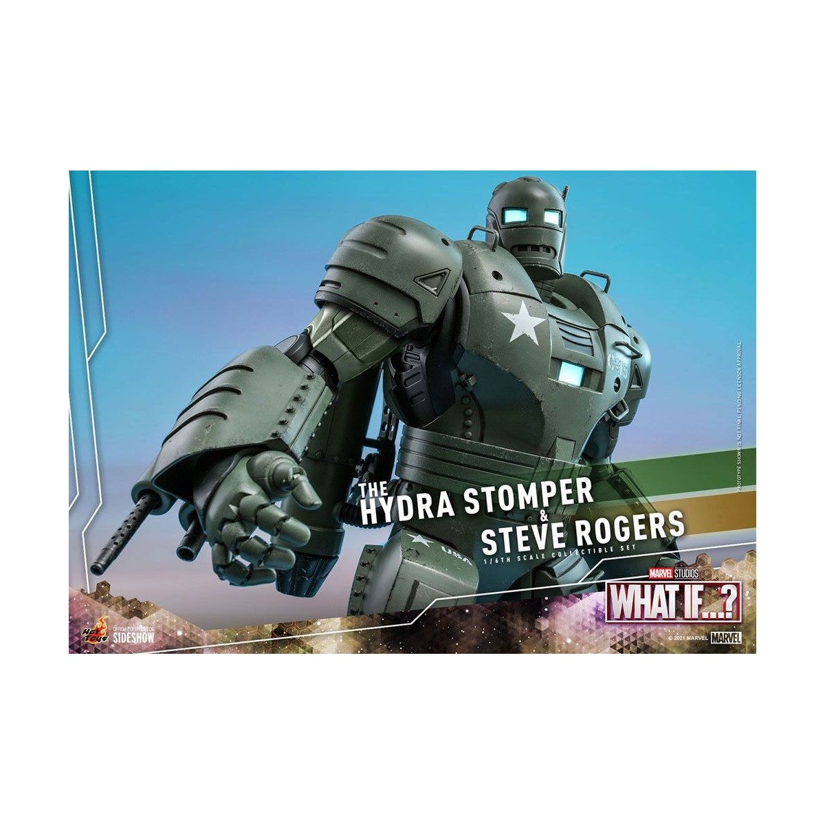 Hot Toys Movie Masterpiece - What If...? Steve Rogers e la figura d'azione Hydra Stomper 1/6