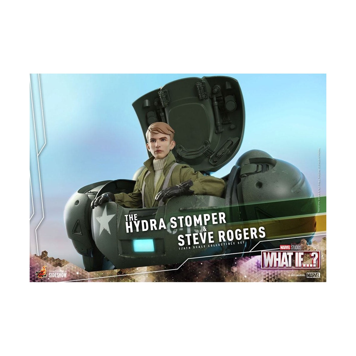 Hot Toys Movie Masterpiece - What If...? Steve Rogers e la figura d'azione Hydra Stomper 1/6
