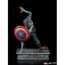 Iron Studios Marvel - What If...? Statuetta di Capitan America Zombie 1/10 Art Scale